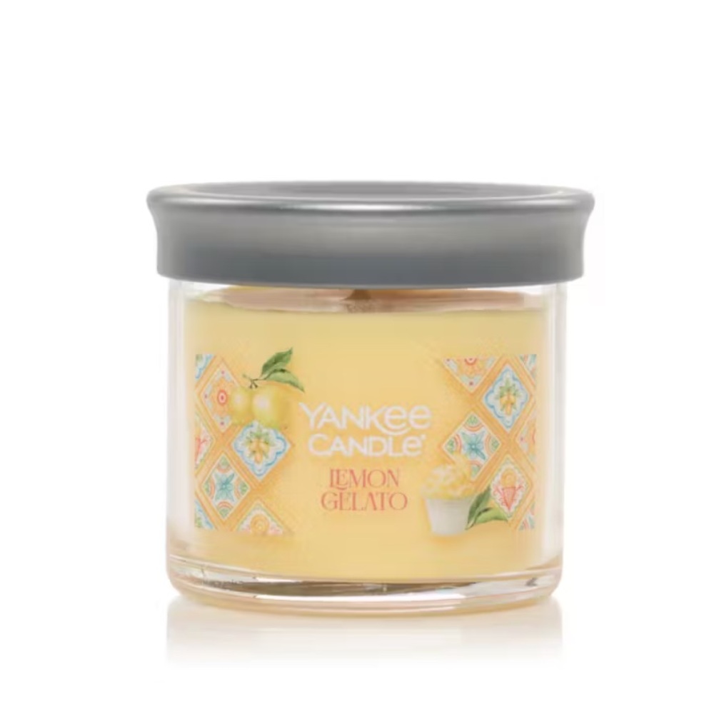 NWT Yankee Candle Signature Small Tumbler Lemon Gelato Candle Sweet Lemon